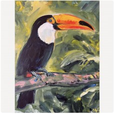 Toucan – Exotic Bird — Original Oil Painting